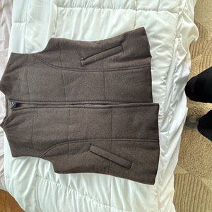 Tristant and Iseut Brown Wool Vest